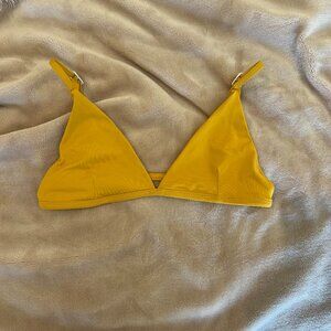 Toast Swim Yellow Bikini Top